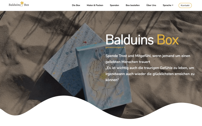 Bild von der Webseite für Balduins Box