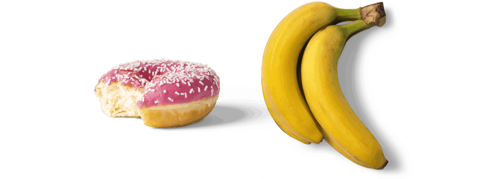 Dount und Banane